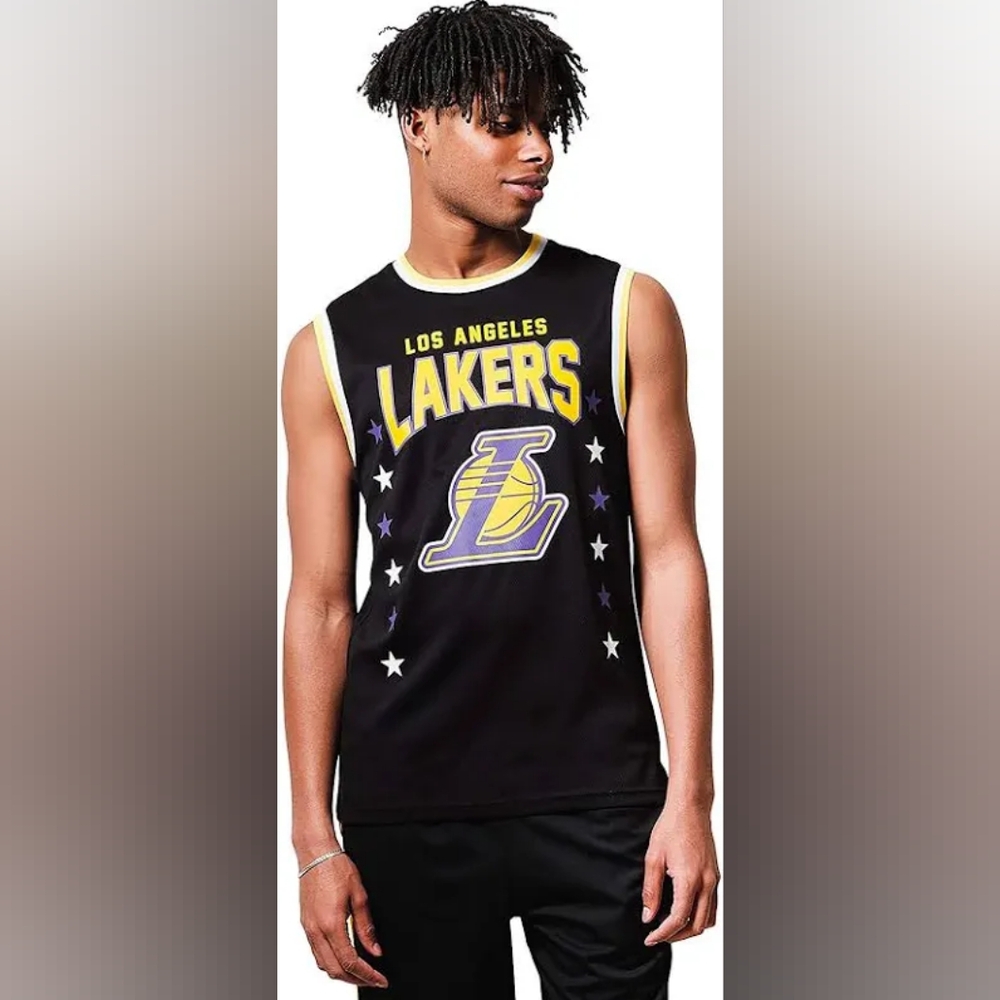 Ultra Game NBA Official Men's Sleeveless Mesh Tank Top Muscle T-Shirt